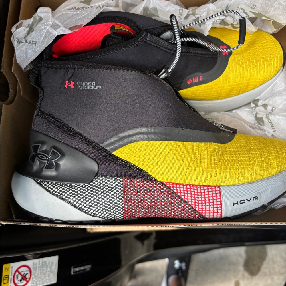 Under Armour Yellow and Black Shoes